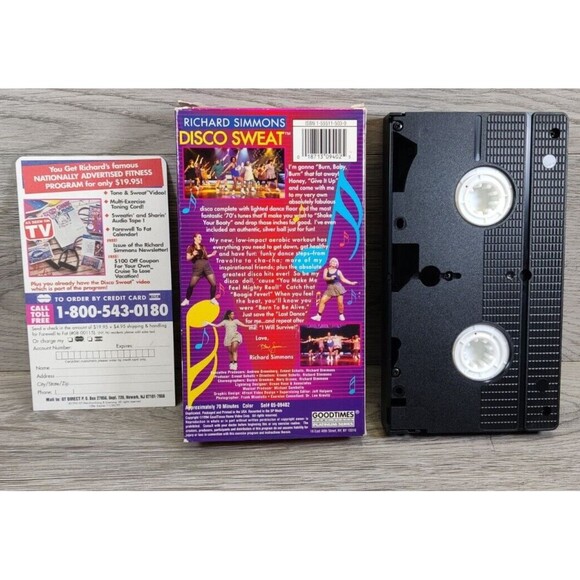 Vintage Richard Simmons - Disco Sweat - VHS-1990s-Video Cassette - Picture 2 of 7